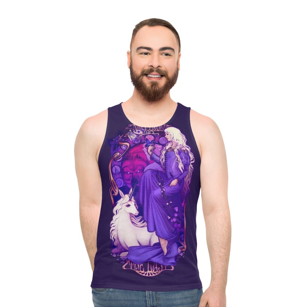The Last Unicorn Unisex Art Nouveau Tank Top
