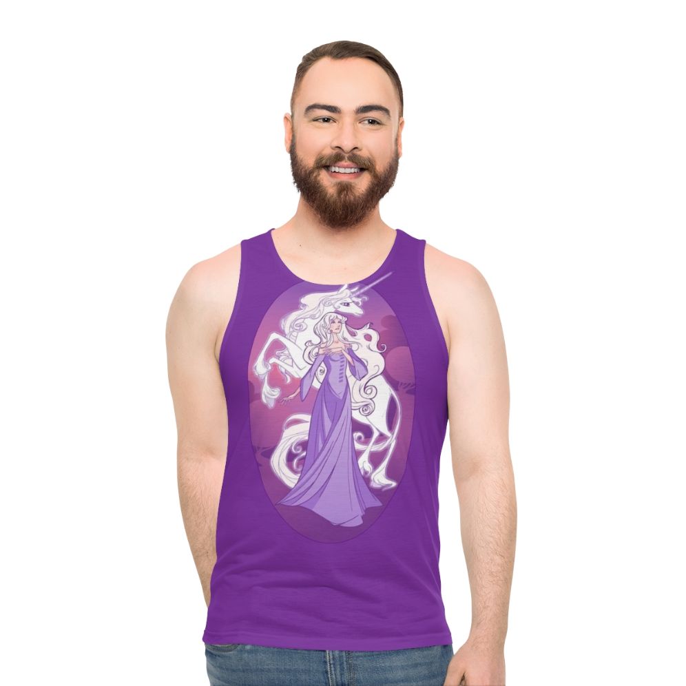 "The Last Unicorn" Unisex Tank Top Featuring Lady Amalthea