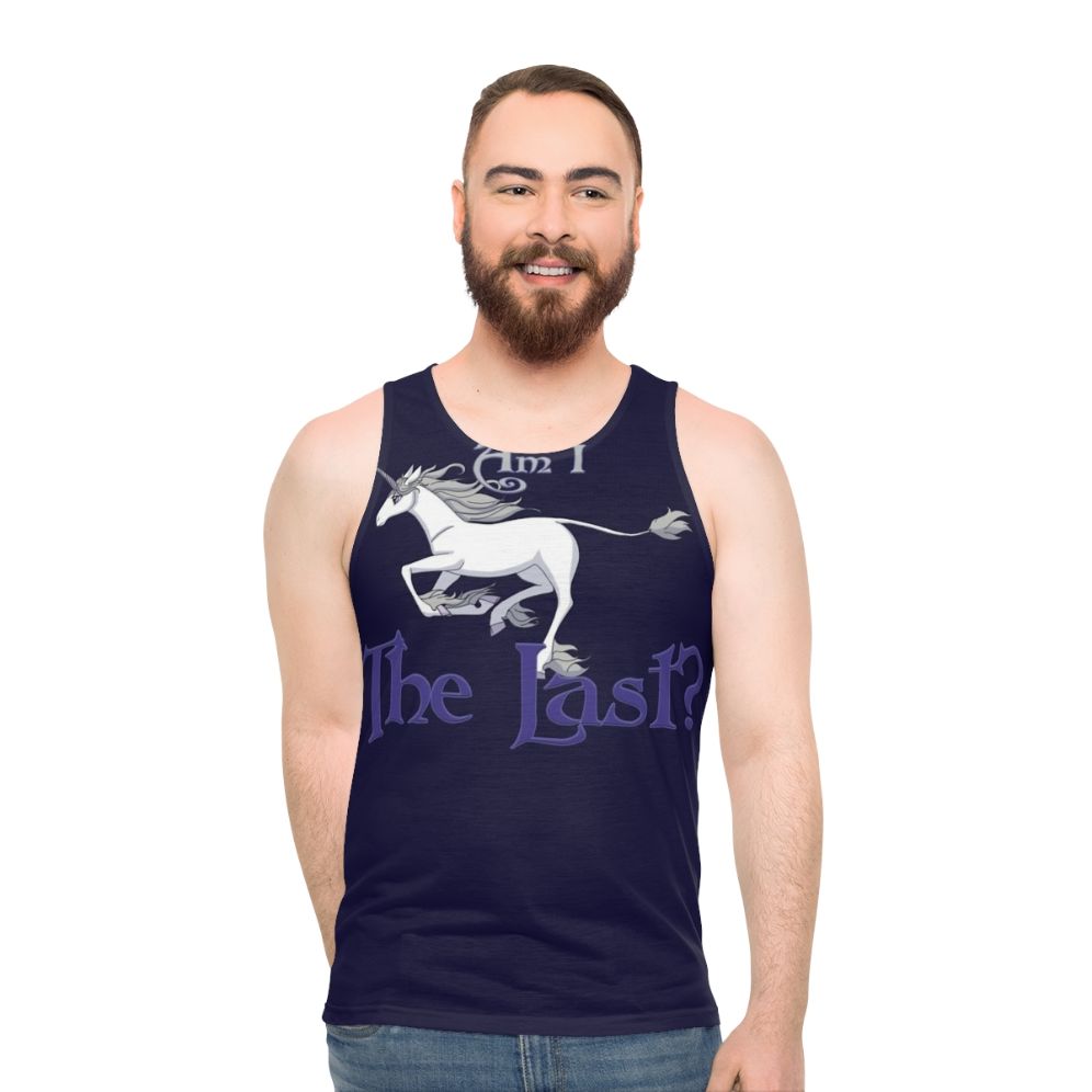 "The Last Unicorn" unisex graphic tank top