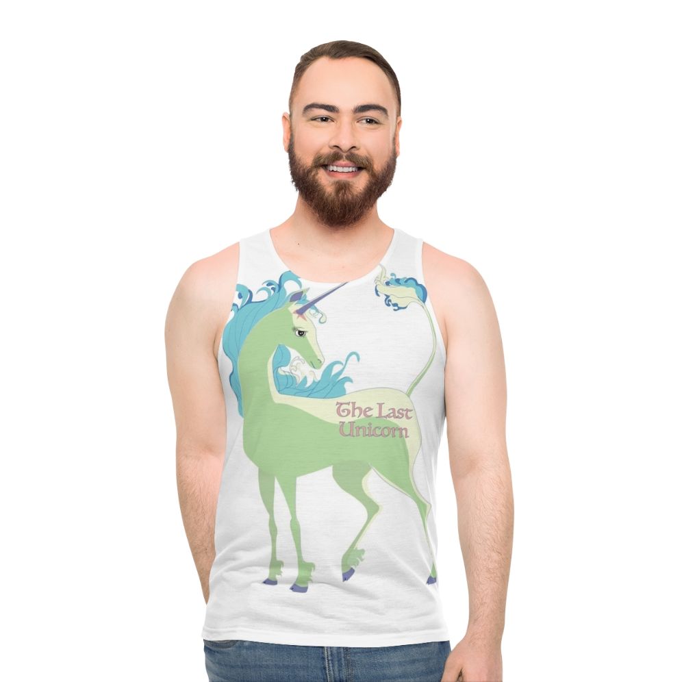 The Last Unicorn' unisex green unicorn tank top