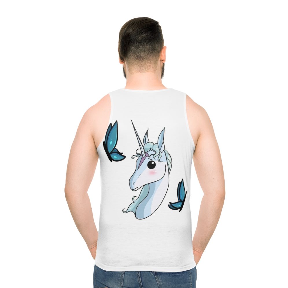 The Last Unicorn Unisex Tank Top with Cutesy Unicorn Portrait
