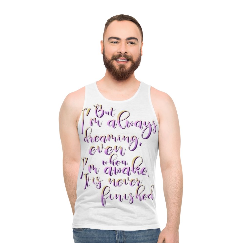 Unisex "The Last Unicorn" movie quote tank top