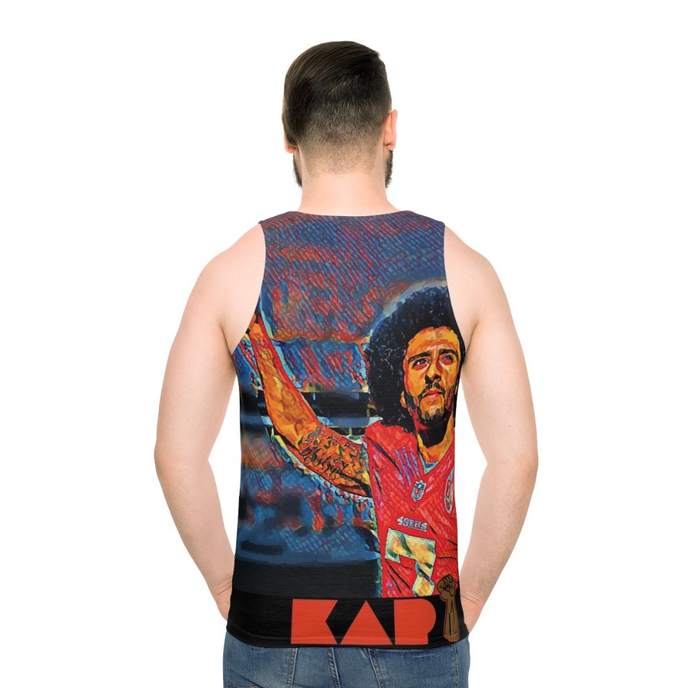 The Liberator Unisex Tank Top with Colin Kaepernick kneeling design