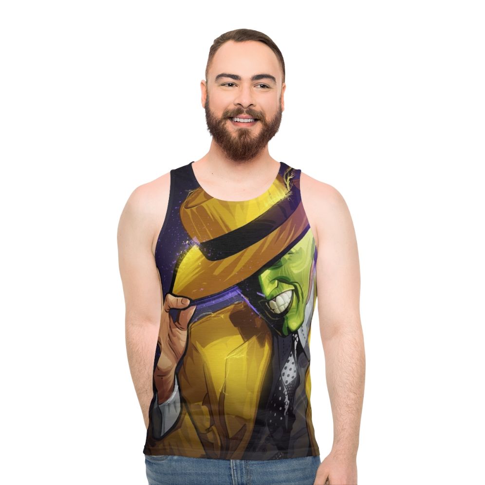 The Mask Unisex Tank Top featuring Jim Carrey's iconic character