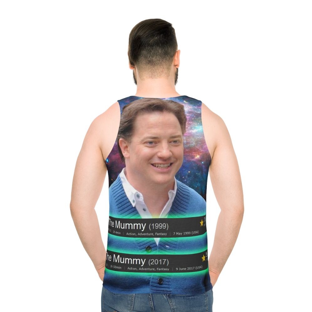 Unisex "The Mummy" inspired tank top featuring Brendan Fraser's face