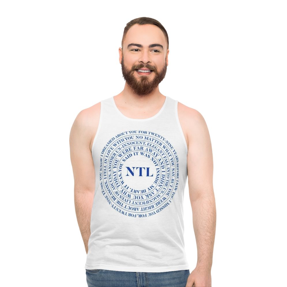 The National Indie Lyrics Unisex Tank Top
