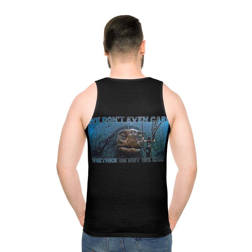 Unisex tank top with graphic design of the turtle from 'The Neverending Story'