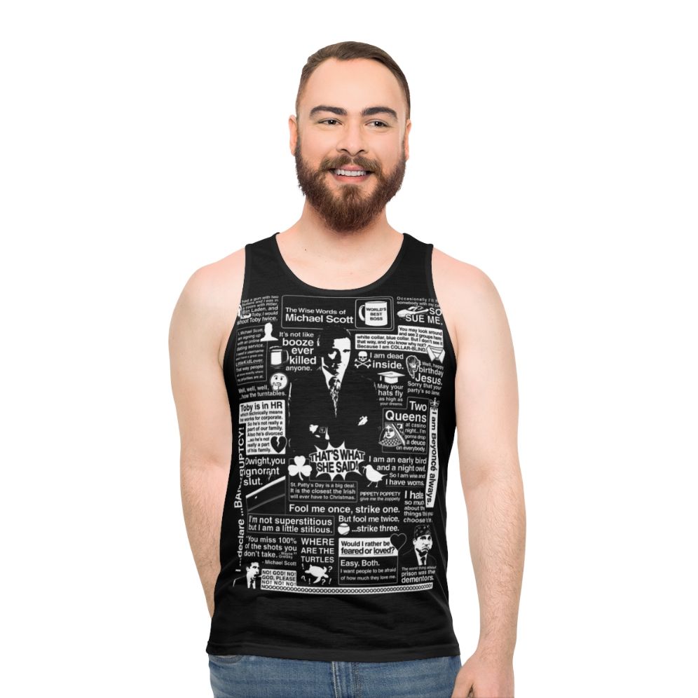 The Office Michael Scott Unisex Tank Top