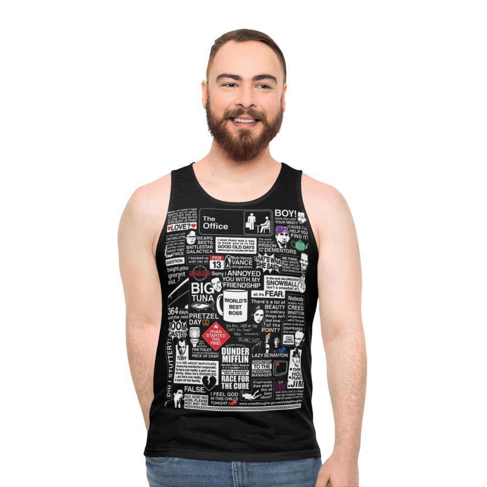 The Office TV Show Quotes Unisex Tank Top