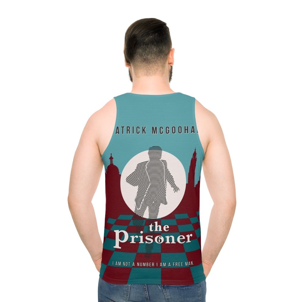 The Prisoner Unisex Tank Top featuring Patrick McGoohan as Number 6