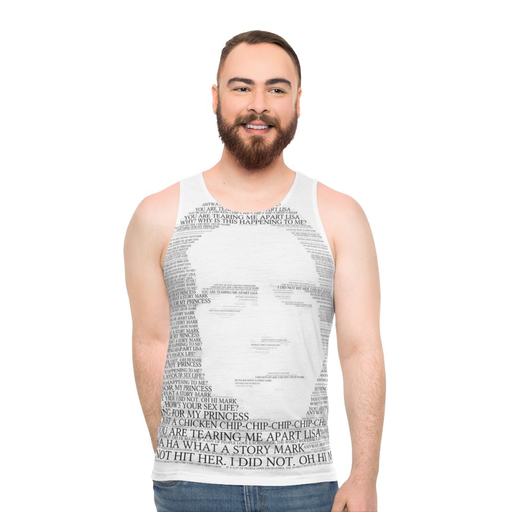 The Room inspired unisex tank top with funny quotes