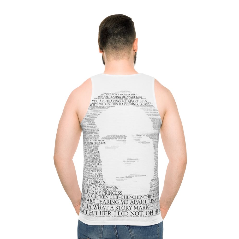The Room inspired unisex tank top with funny quotes