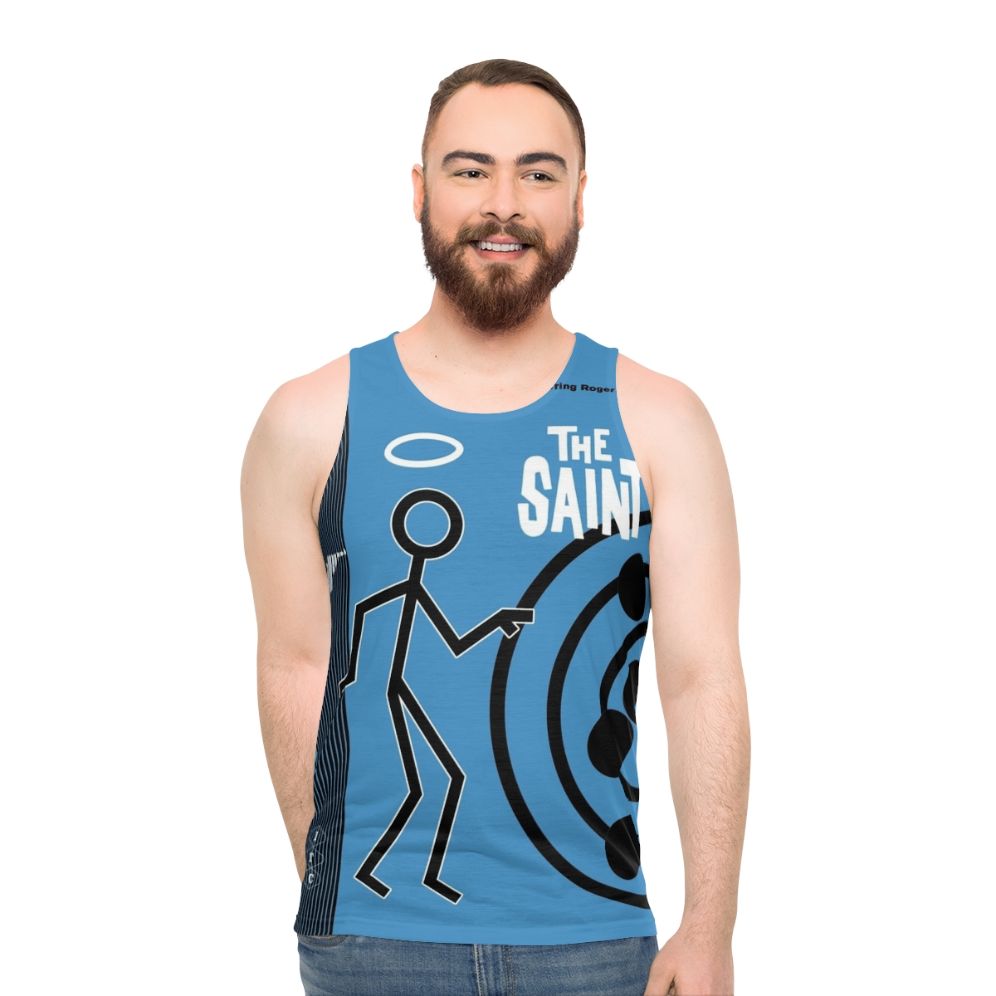 The Saint Unisex Tank Top - Retro 1960s 1970s Fashion