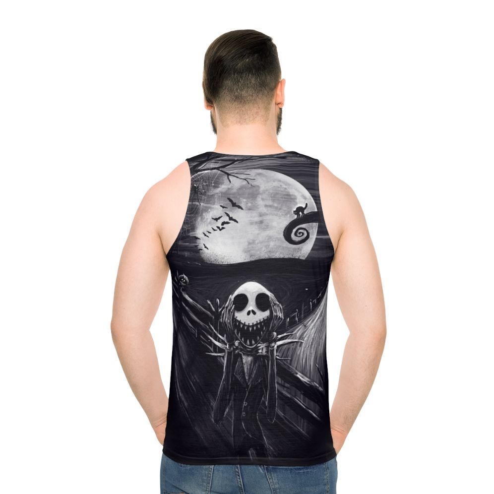Unisex "The Scream Before Christmas" tank top featuring Jack Skellington
