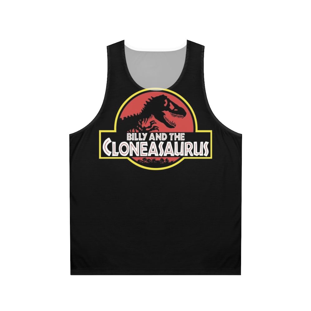 The Simpsons inspired "Billy And The Cloneasaurus" unisex graphic tank top