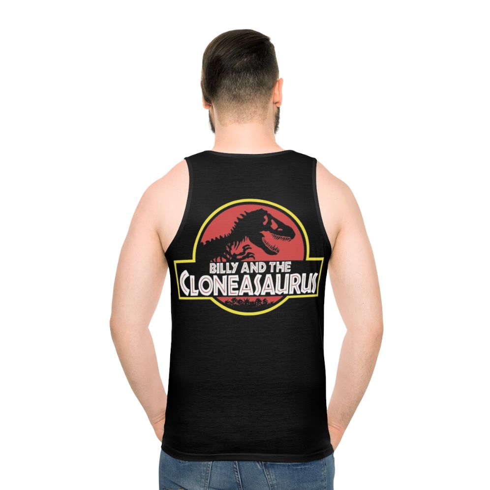 The Simpsons inspired "Billy And The Cloneasaurus" unisex graphic tank top