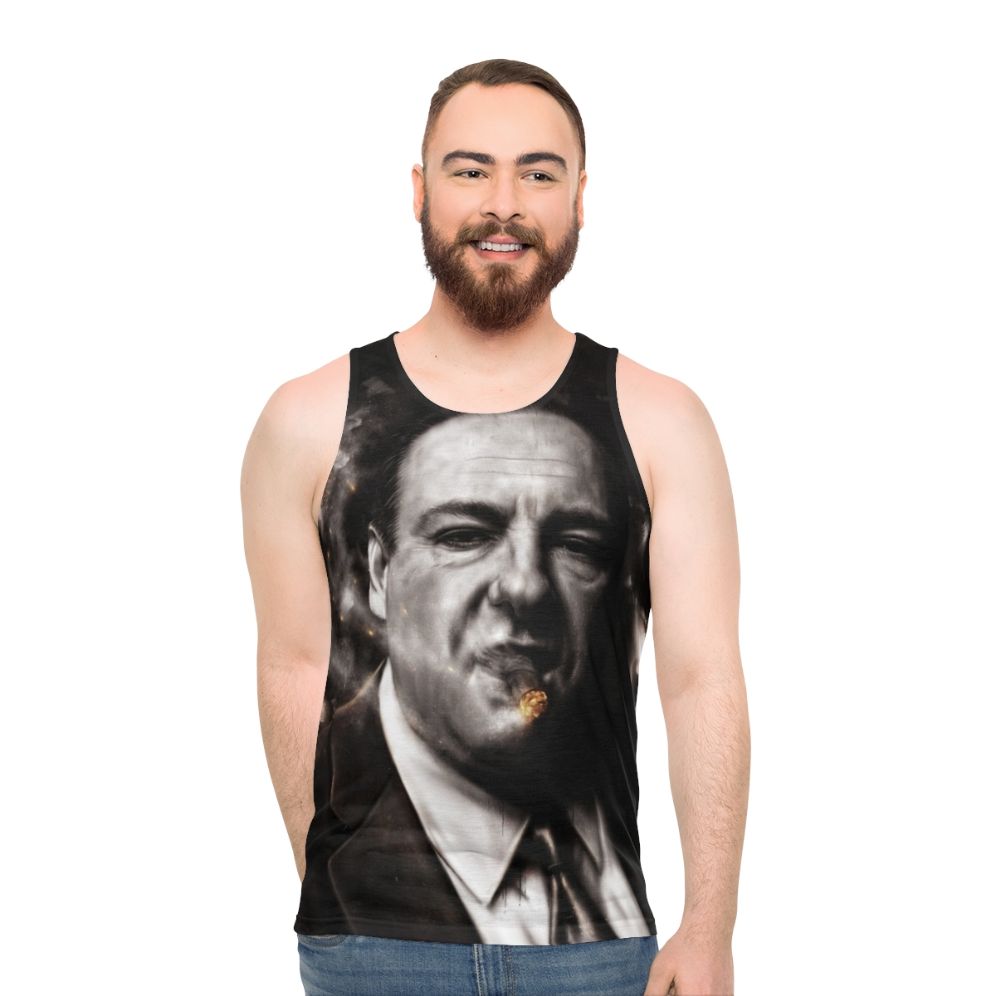 The Sopranos Tony Soprano Classic Portrait Unisex Tank Top