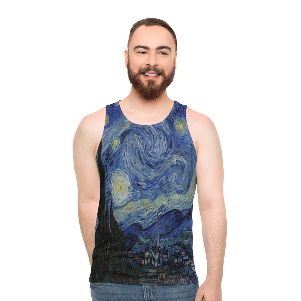 The Starry Night' by Vincent Van Gogh Unisex Tank Top
