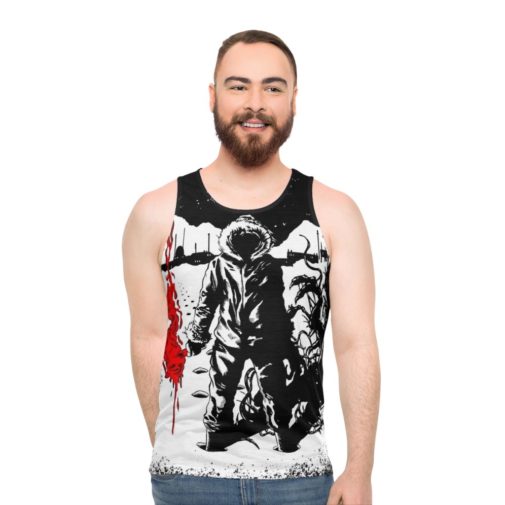 "The Thing" 80s horror cult film unisex tank top