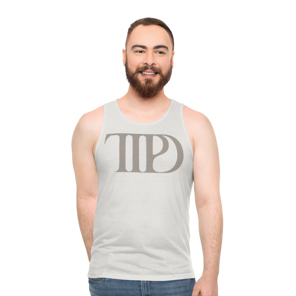 The Tortured Poets Department Unisex Tank Top featuring Taylor Swift's Midnights album art