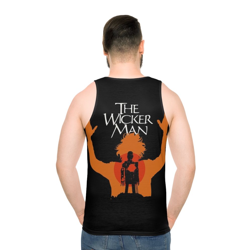 Unisex tank top featuring the classic British horror film 'The Wicker Man'