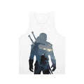 Unisex fantasy tank top with "The Wild Hunt" design
