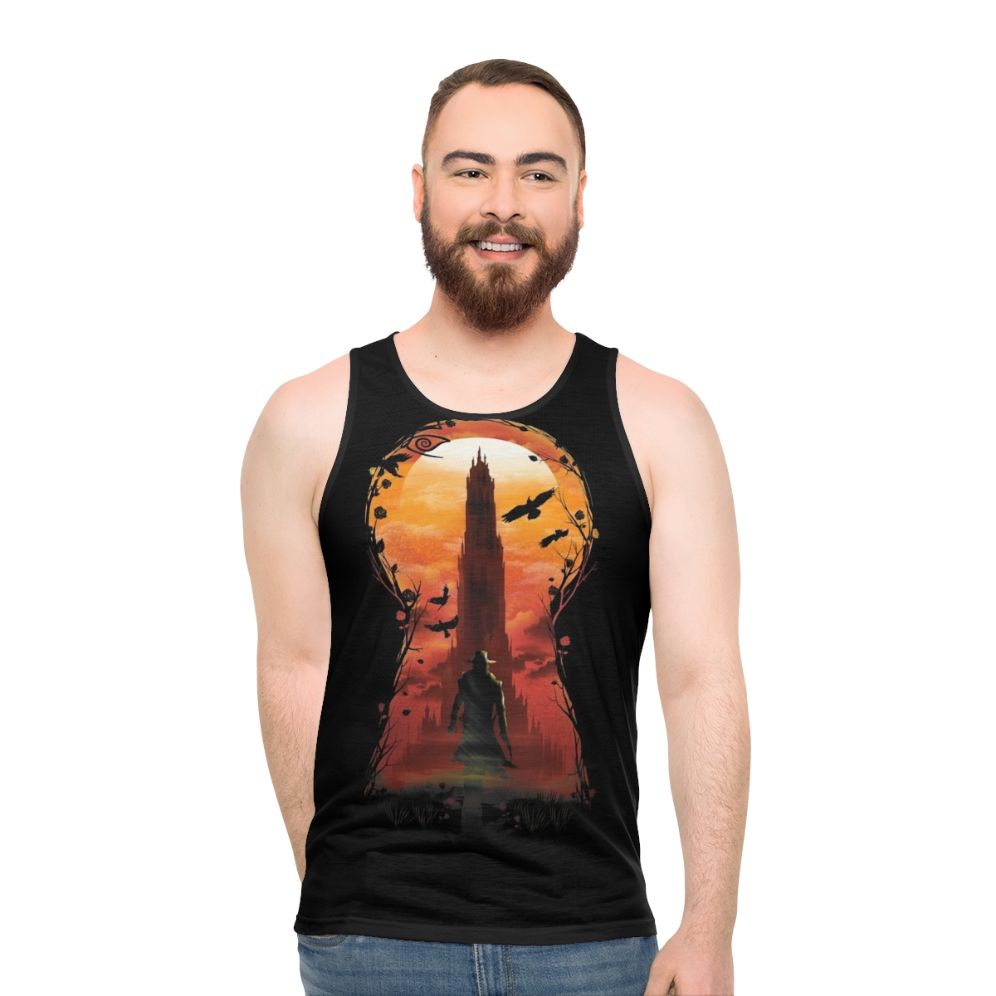 Unisex tank top with The Wind Through The Kyehole design
