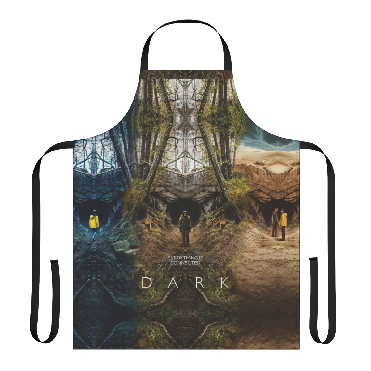 Themed apron featuring imagery from the popular Netflix series "Dark"