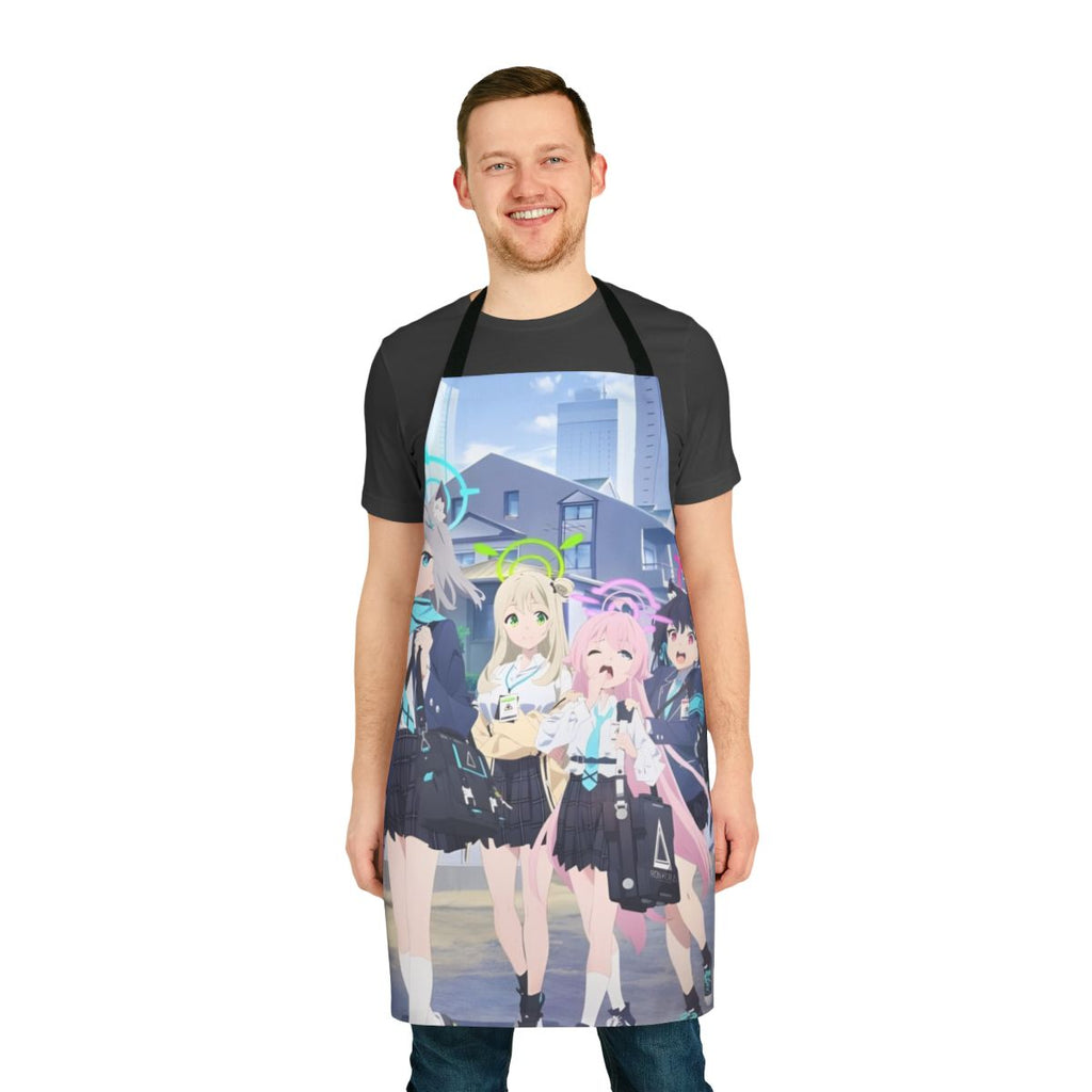 Apron featuring characters from the anime Blue Archive the Animation