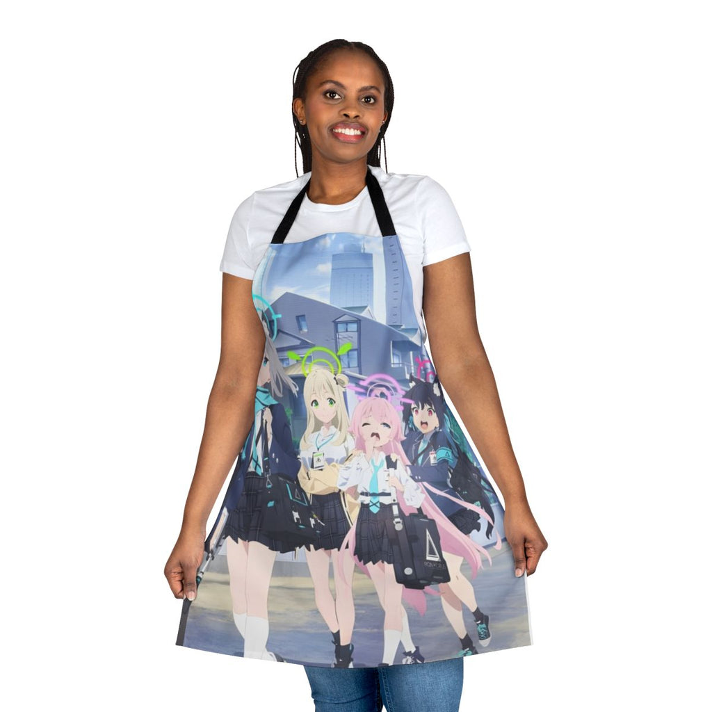 Apron featuring characters from the anime Blue Archive the Animation