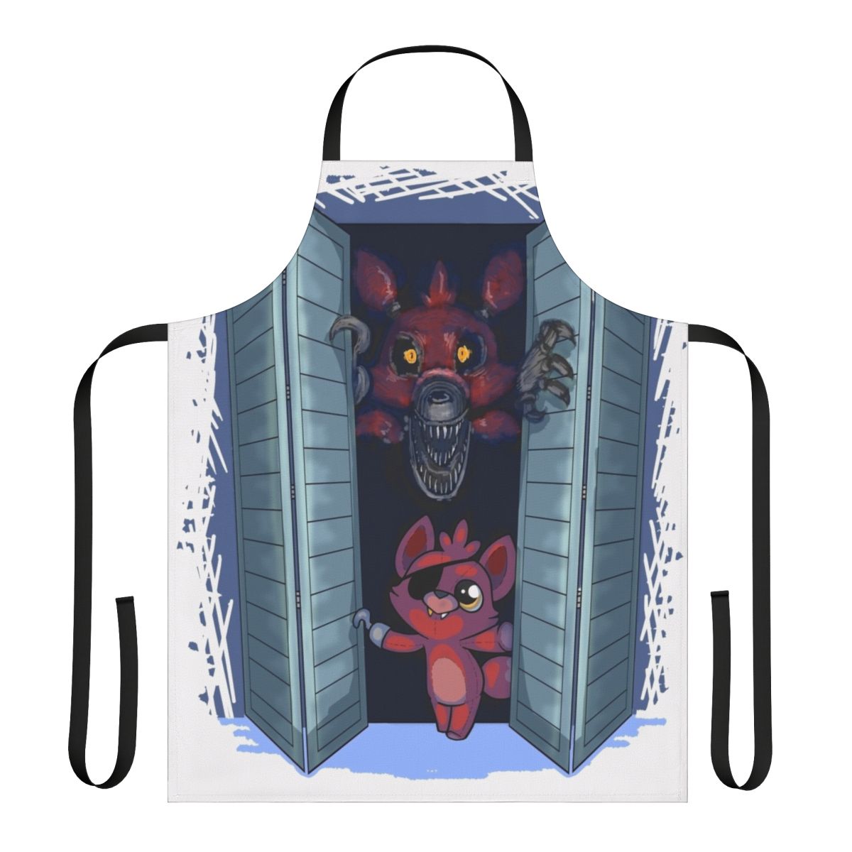 Apron featuring a Foxy the Pirate Fox character from the Five Nights at Freddy's video game series
