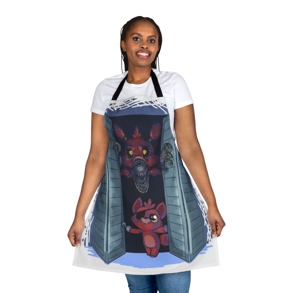 Apron featuring a Foxy the Pirate Fox character from the Five Nights at Freddy's video game series