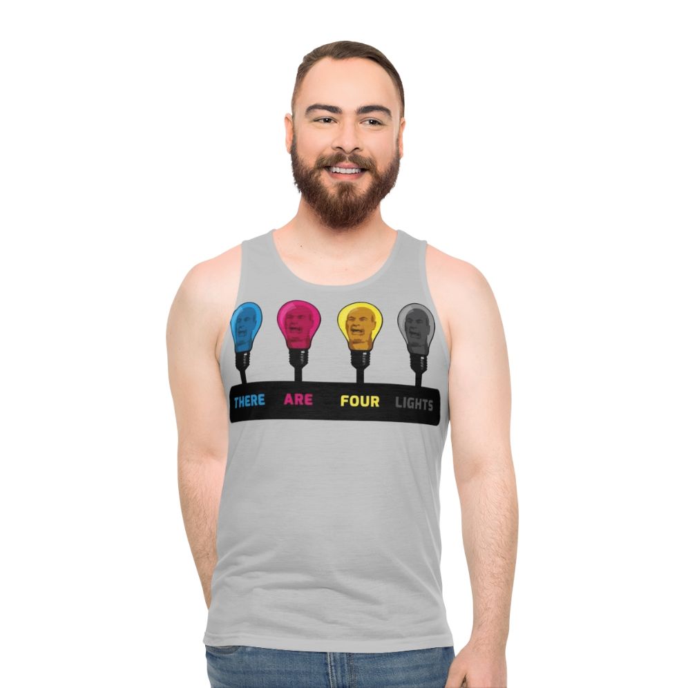 "There Are Four Lights" CMYK Unisex Tank Top