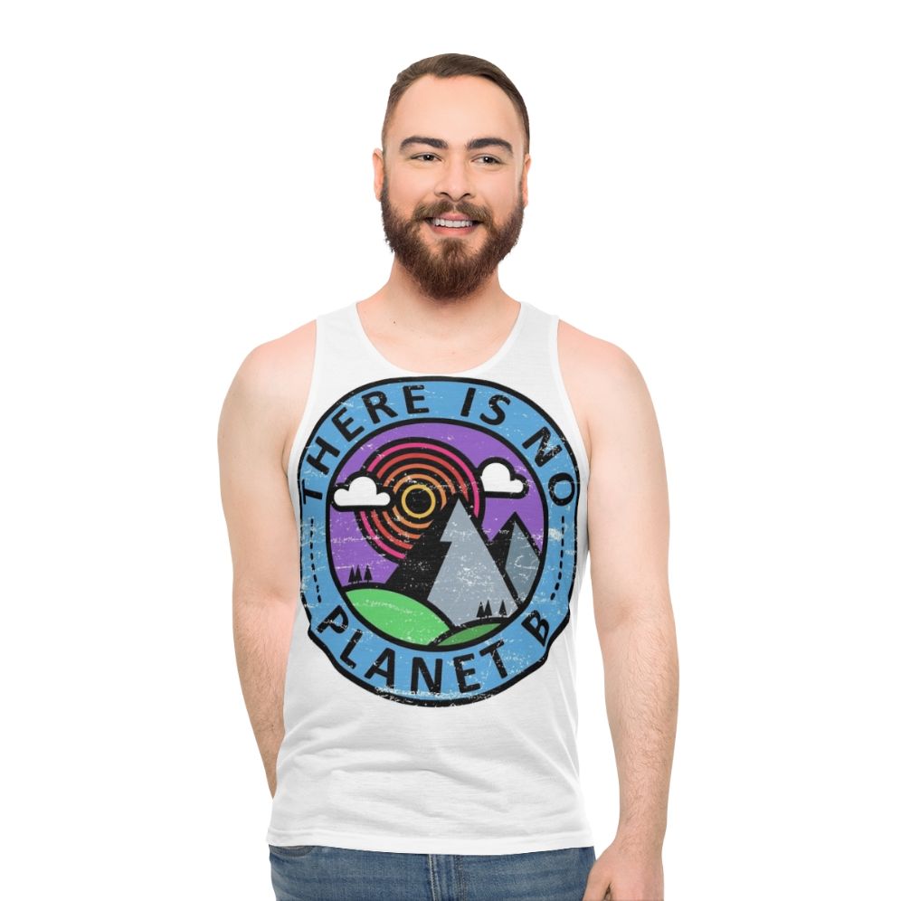 Eco-friendly "There Is No Planet B" unisex tank top