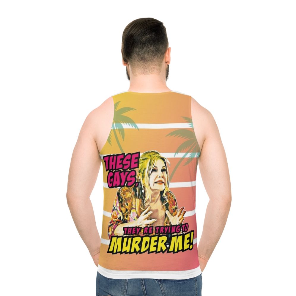 "These Gays They Are Trying to Murder Me" Unisex Tank Top featuring Jennifer Coolidge