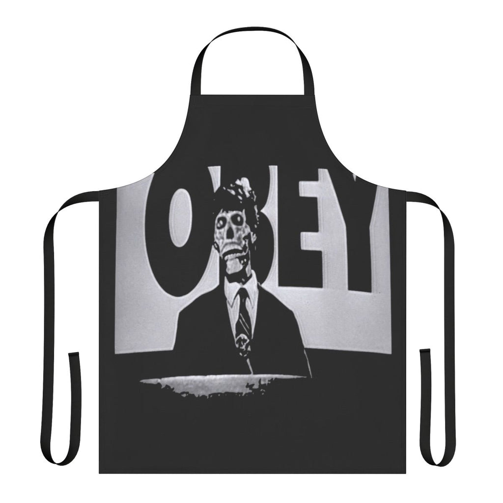 They Live inspired apron featuring the iconic "Obey" design