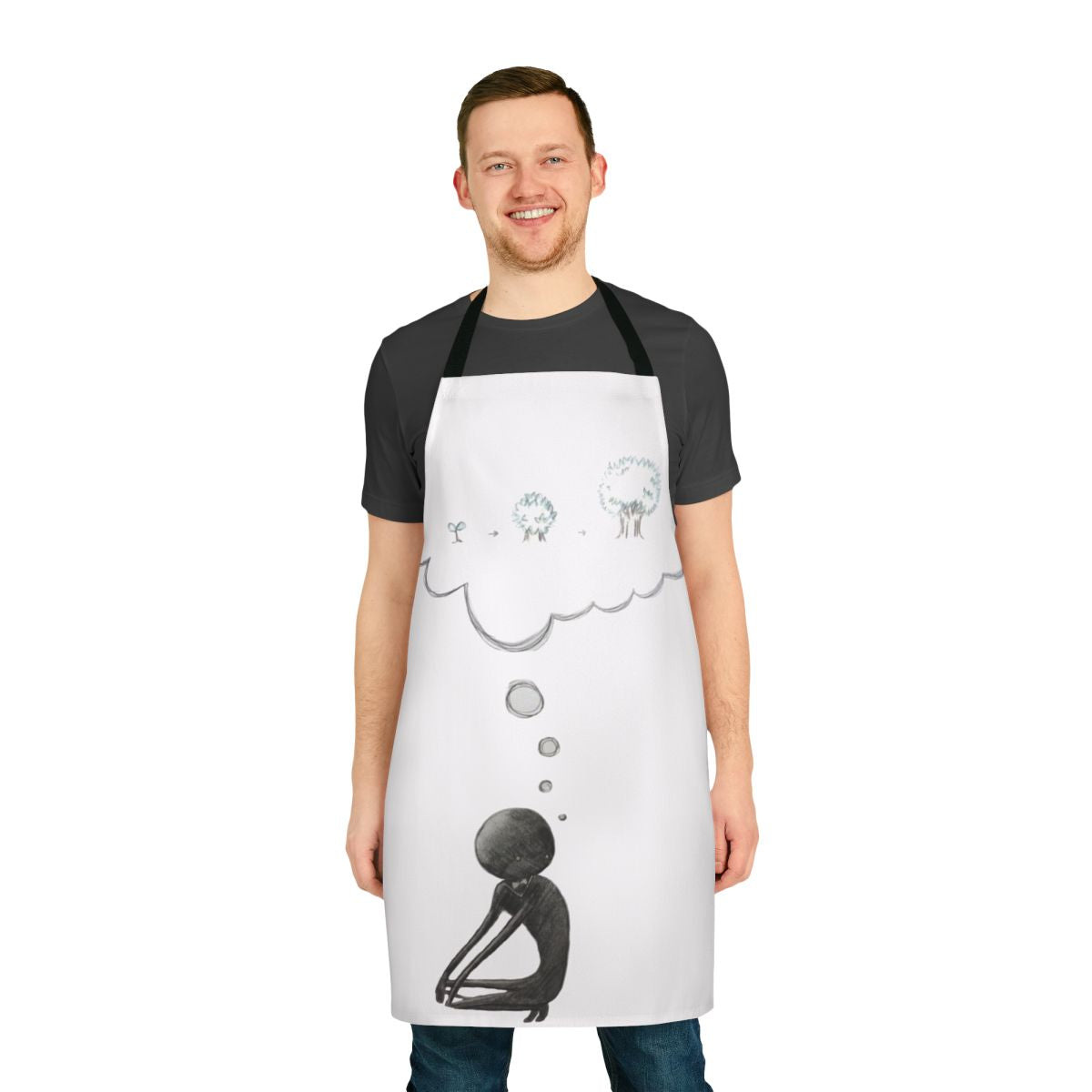 Deemo inspired apron with a fantasy tree design