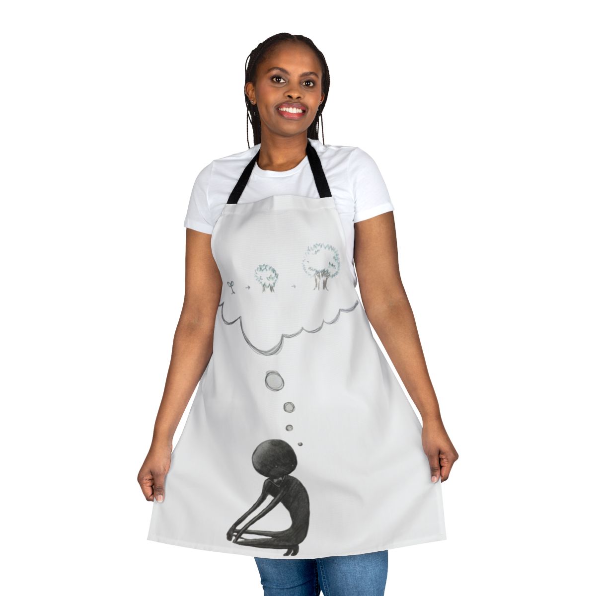 Deemo inspired apron with a fantasy tree design
