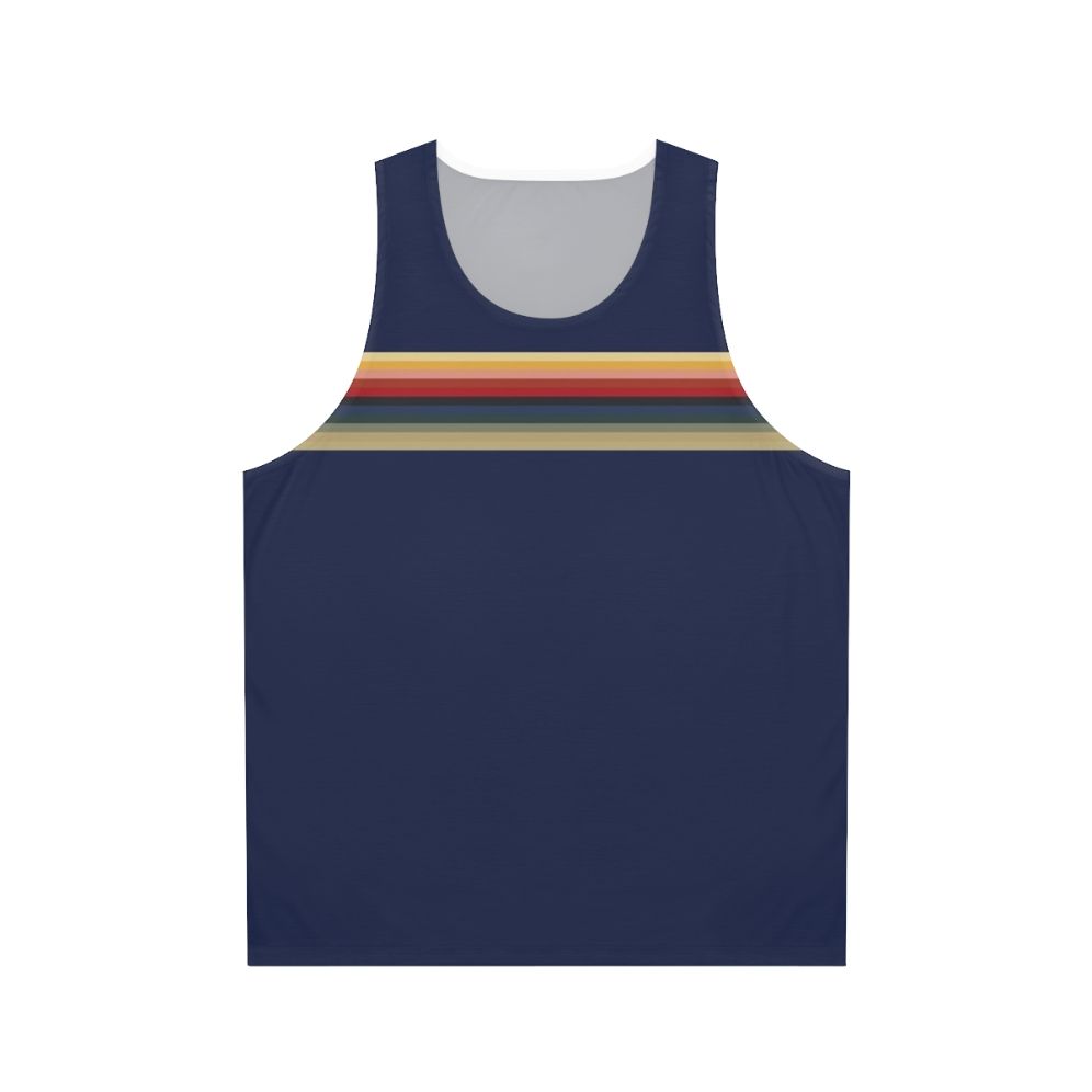 Thirteenth Doctor Unisex Tank Top with Rainbow Pattern