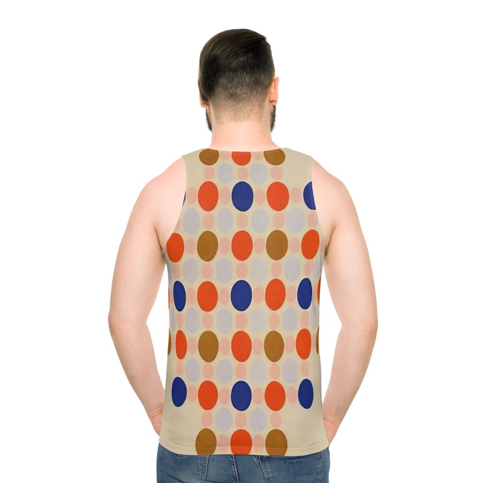 Unisex tank top with Thomas Downing inspired abstract color field painting