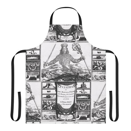 Apron featuring the iconic frontispiece engraving from Thomas Hobbes' Leviathan