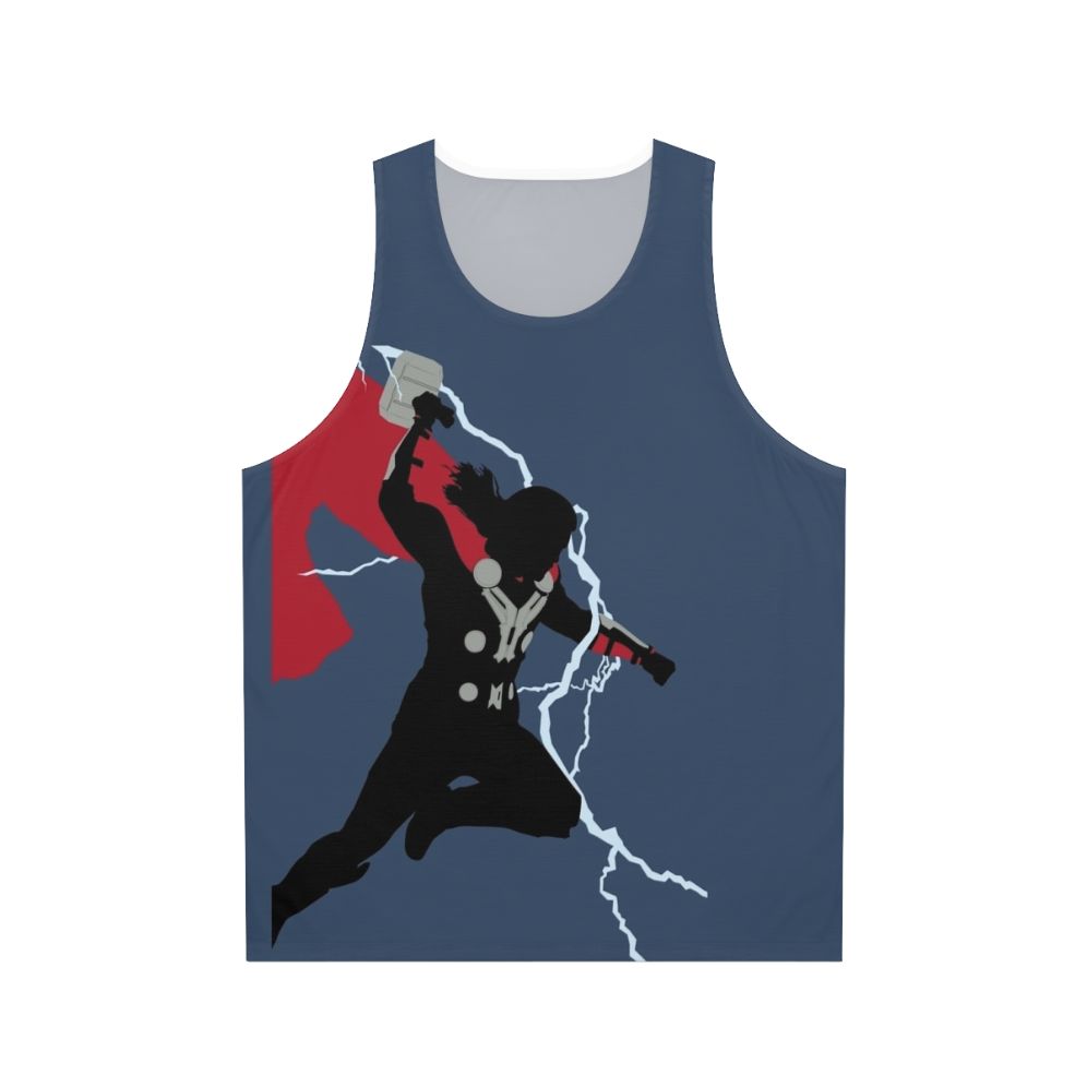 Unisex Thor God of Thunder Silhouette Tank Top