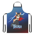 Colorful apron featuring a cute dog design inspired by the Norse god Thor