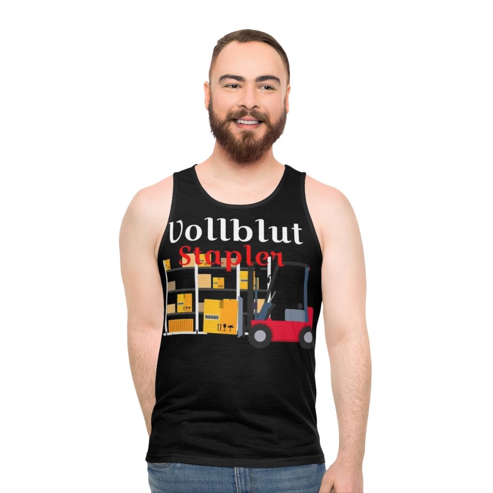 Thoroughbred Stacker Unisex Tank Top for Warehouse Workers