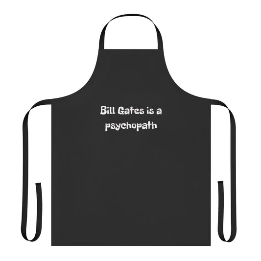 "Apron featuring a bold statement about questioning the establishment's narrative on COVID-19"