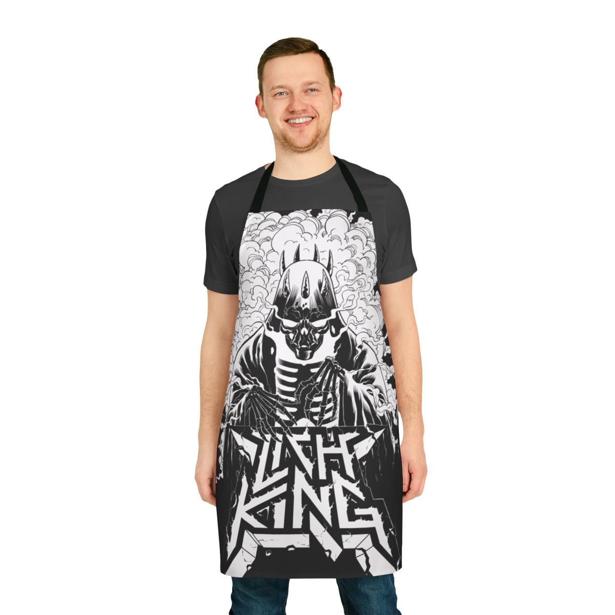 Thrash metal lich king nucleomancer inspired apron