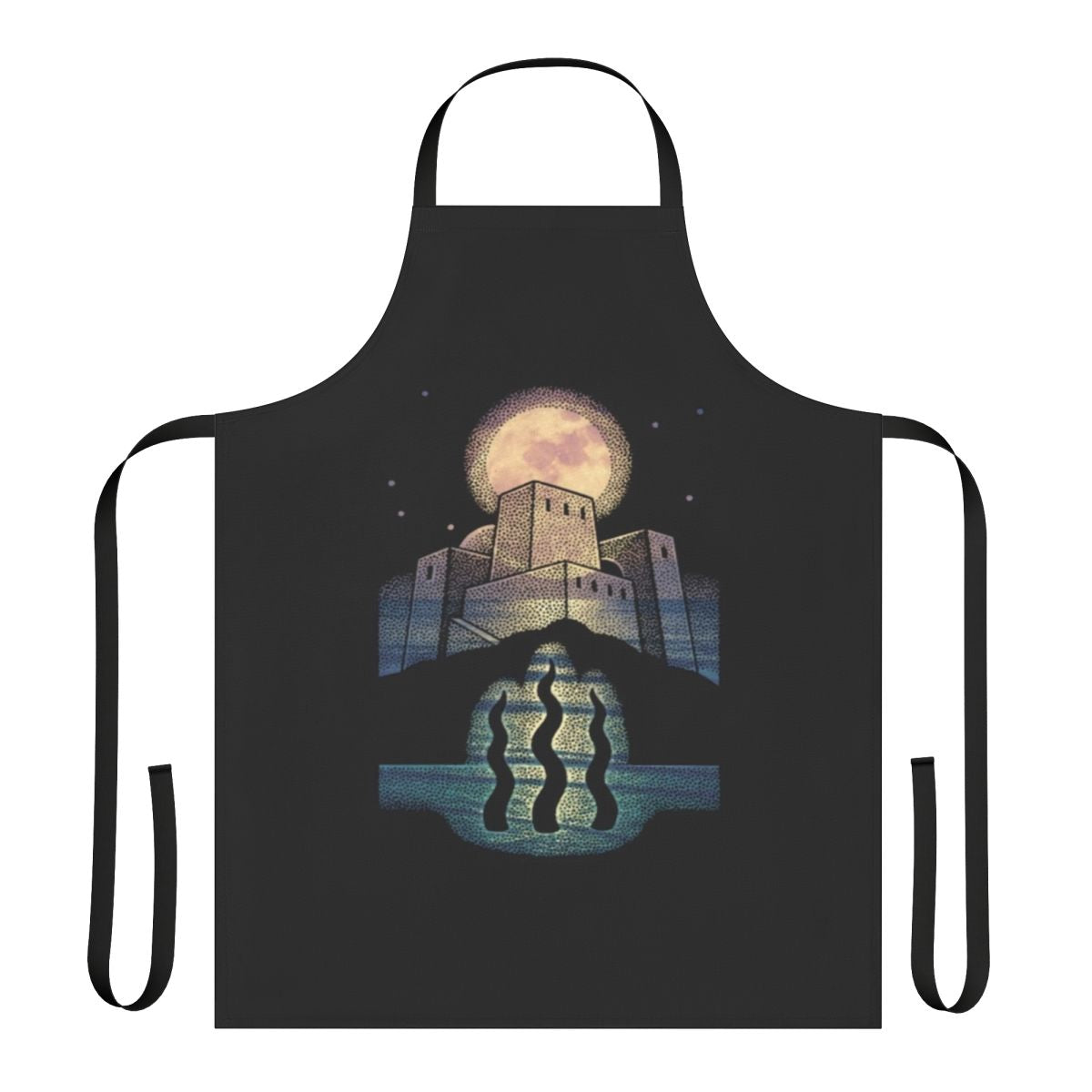Threshold House inspired apron with abstract design