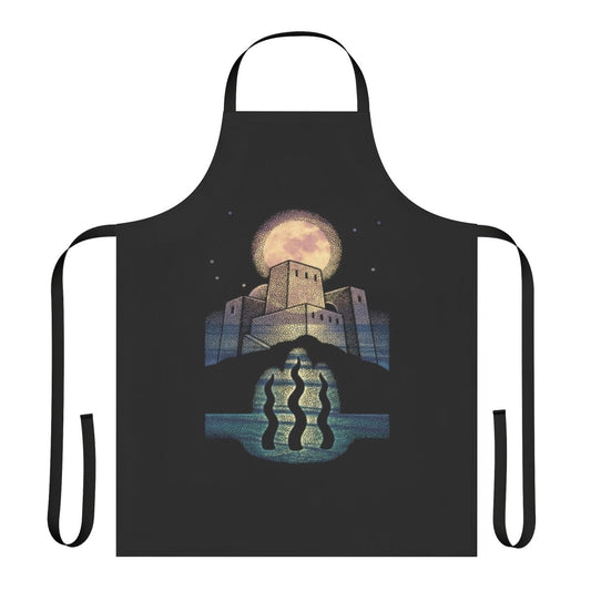 Threshold House inspired apron with abstract design
