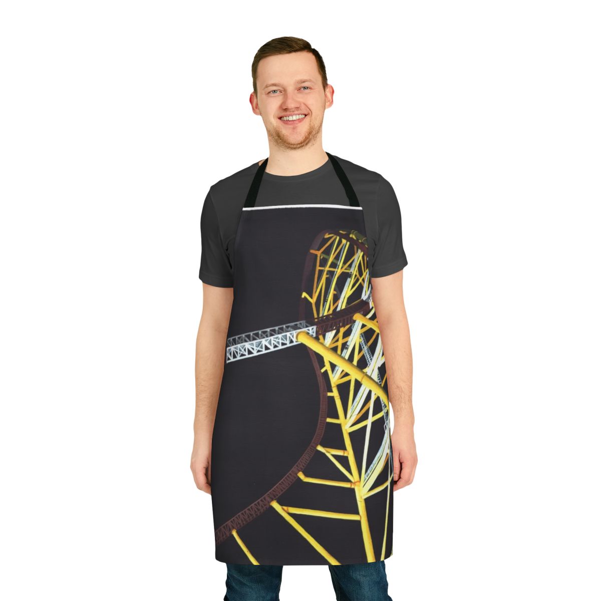 Apron featuring the iconic Top Thrill Dragster roller coaster at Cedar Point amusement park