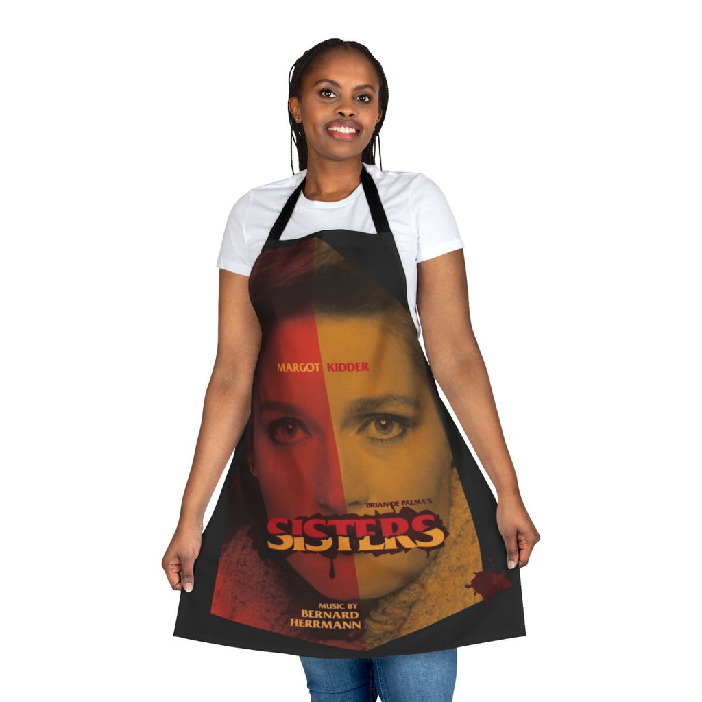 Kitchen apron inspired by the thriller film Sisters directed by Brian De Palma